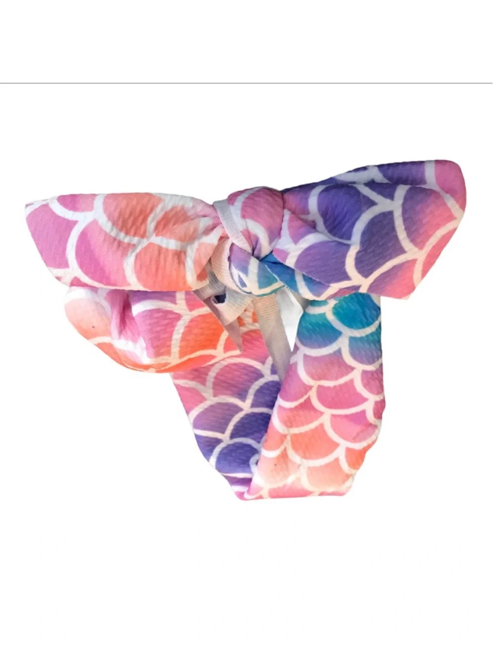 Mermaid Print Baby Bow Headband | New